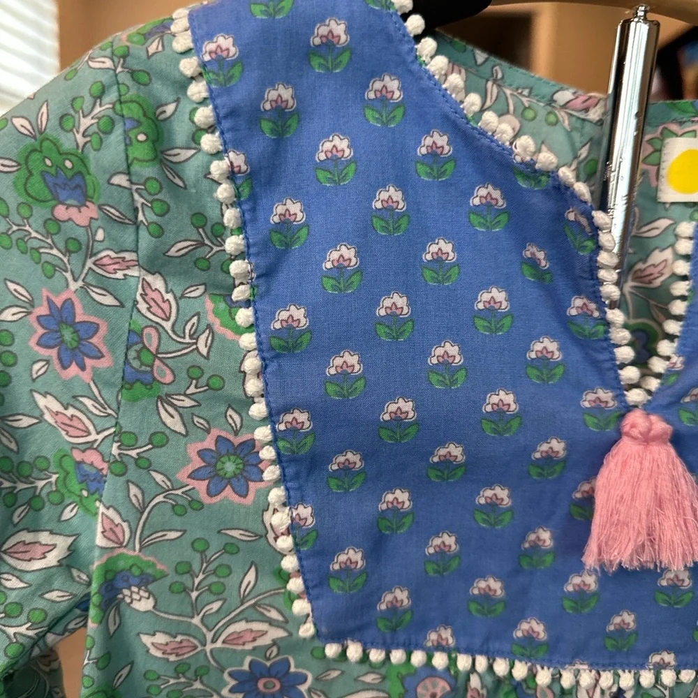 Mini Boden Girls Block Print Caftan - Picture 6 of 9